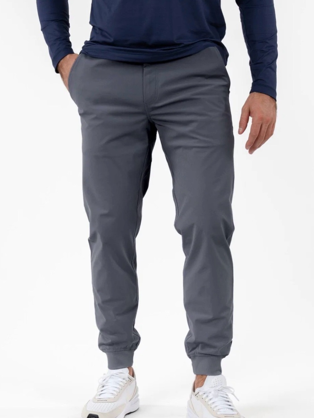 Rhoback Delta Performance Joggers Men's Large Gray Golf Pants